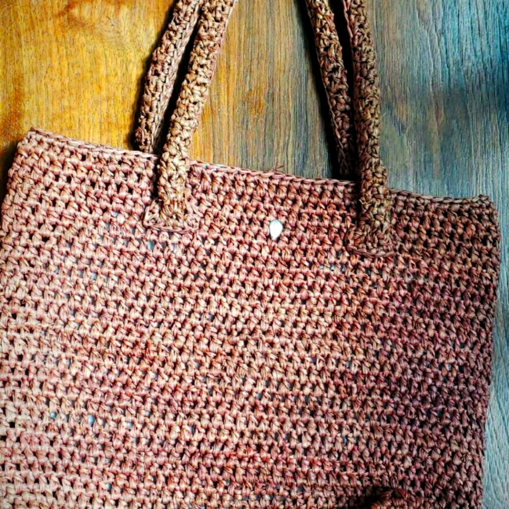 Helen Kamiski Raffia Tote